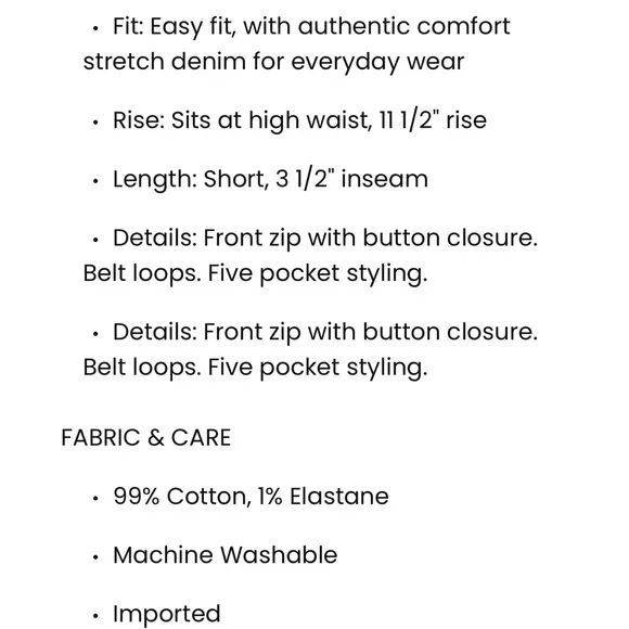 LOFT Jean Shorts