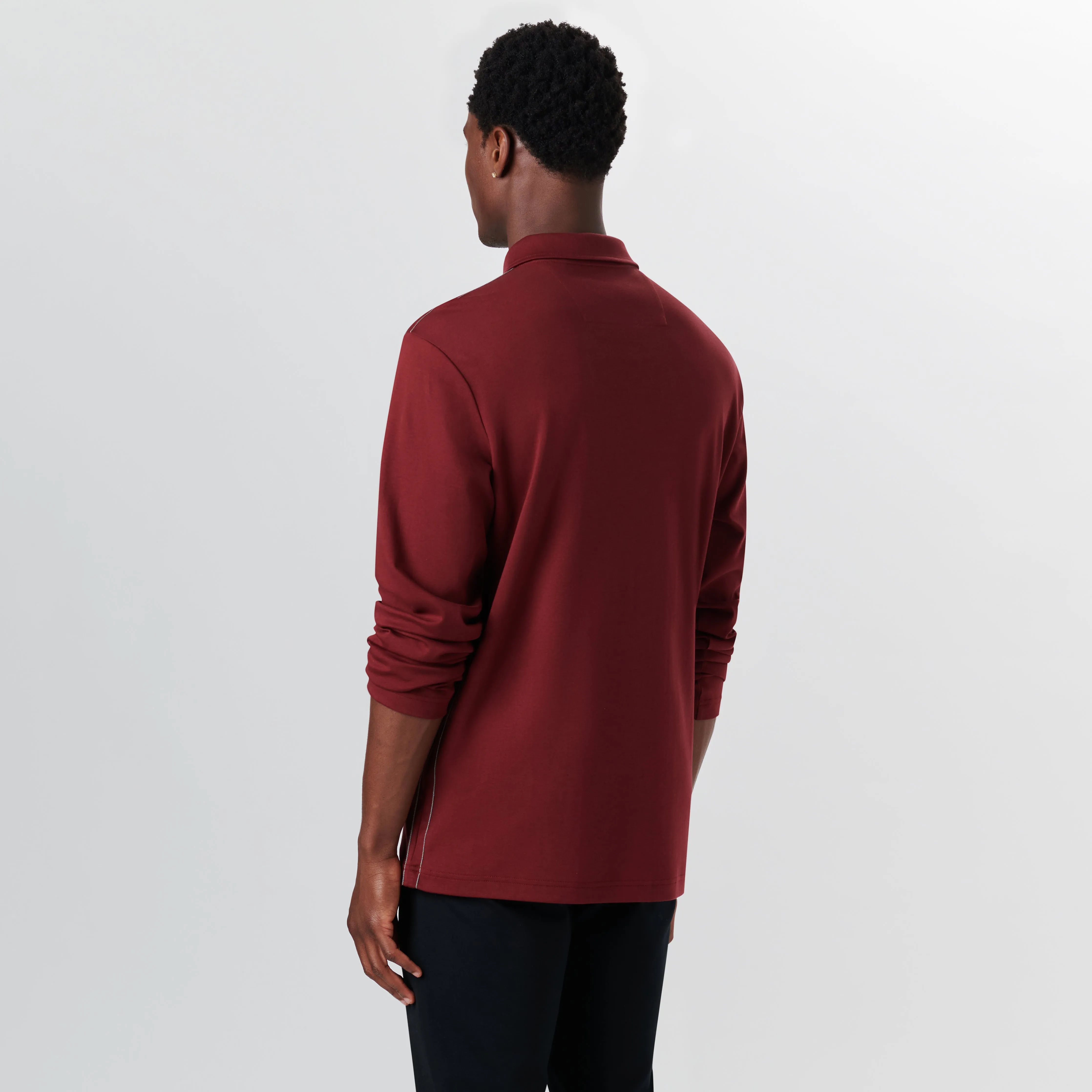 Long Sleeve Quarter Zip Polo