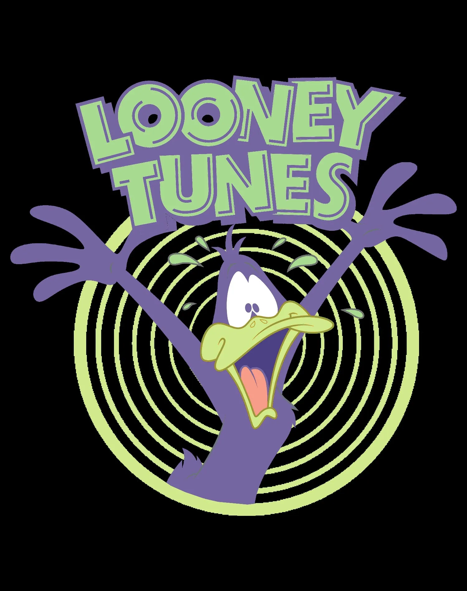 Looney Tunes Daffy Duck  Logo Crazy Official Women's T-shirt