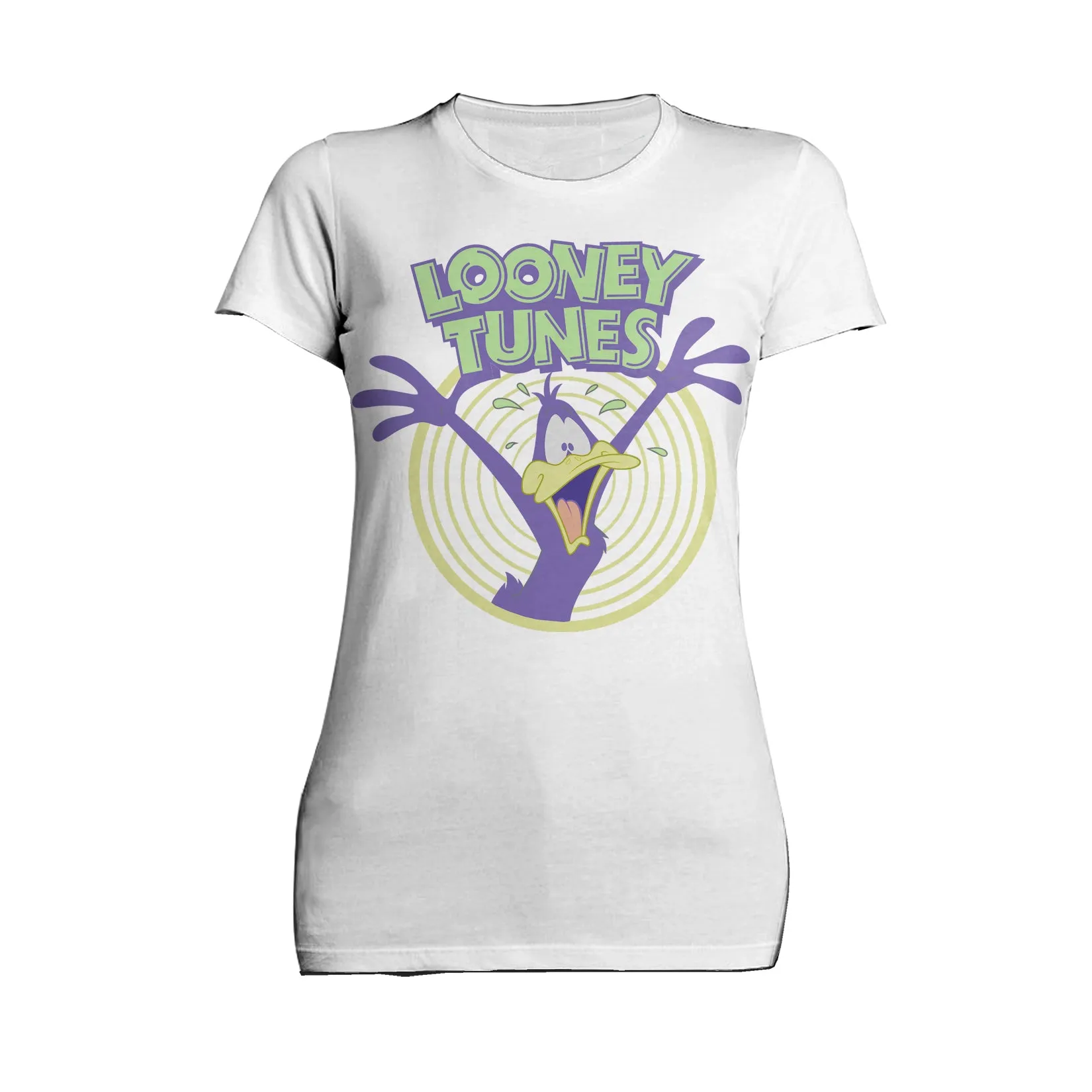 Looney Tunes Daffy Duck  Logo Crazy Official Women's T-shirt