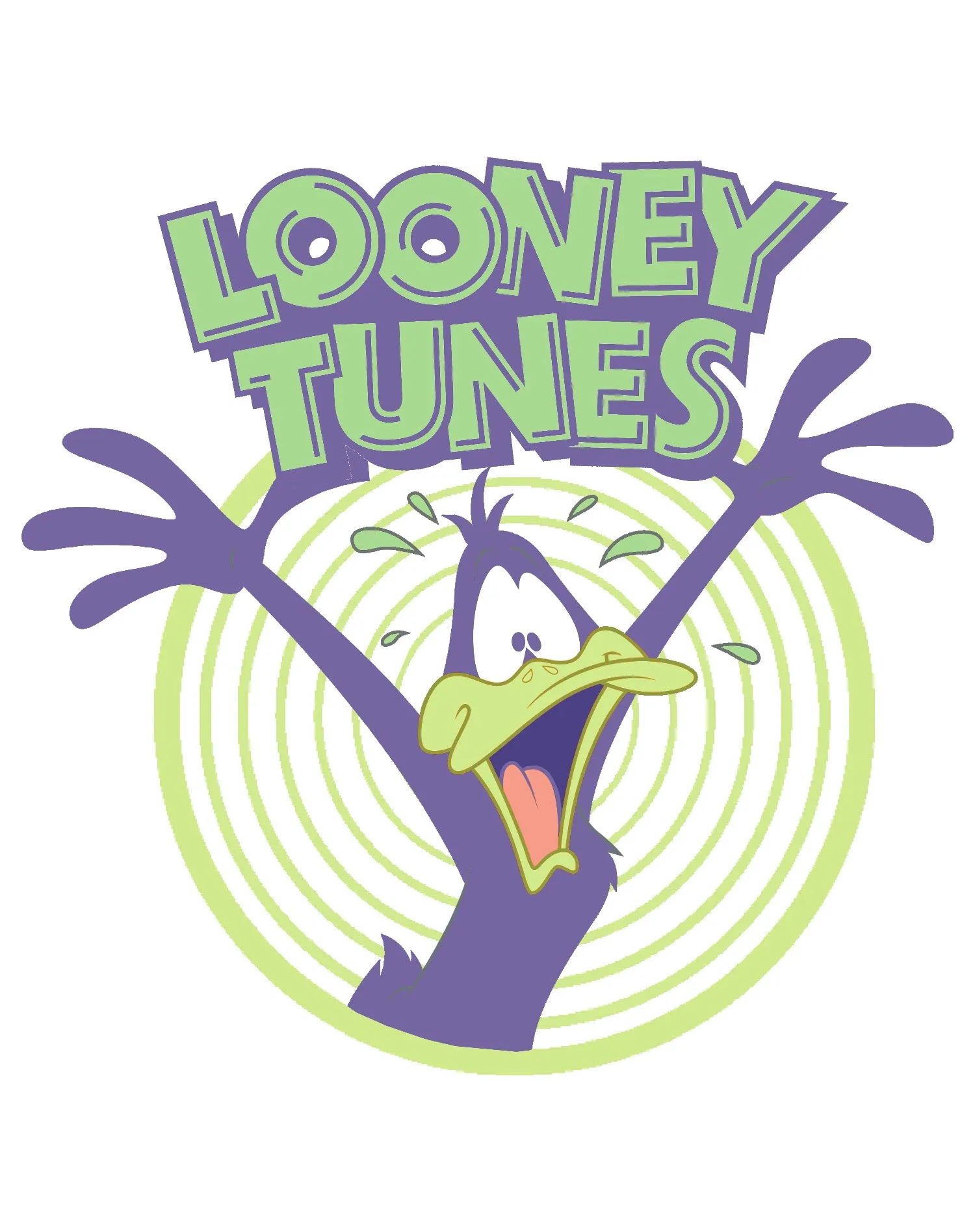 Looney Tunes Daffy Duck  Logo Crazy Official Women's T-shirt