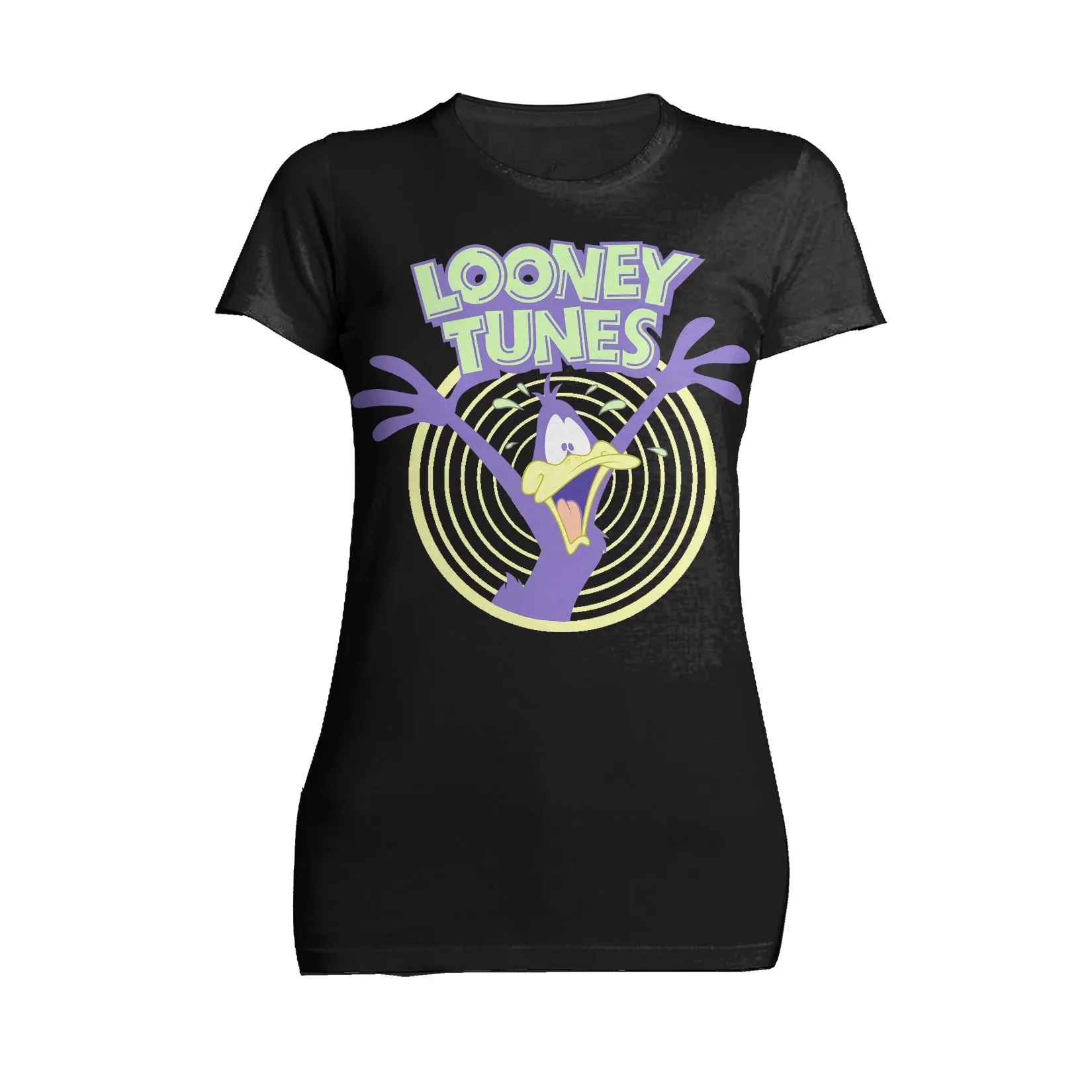 Looney Tunes Daffy Duck  Logo Crazy Official Women's T-shirt