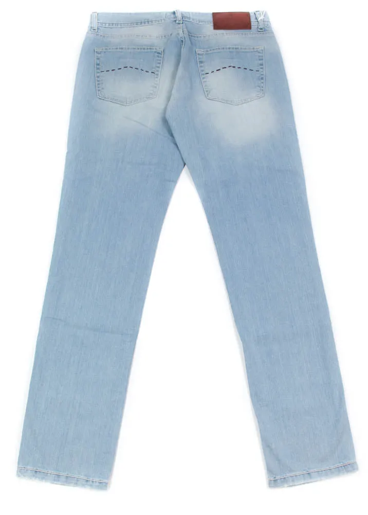 Luigi Borrelli Denim Blue Jeans - Extra Slim - 33 US / 49 EU