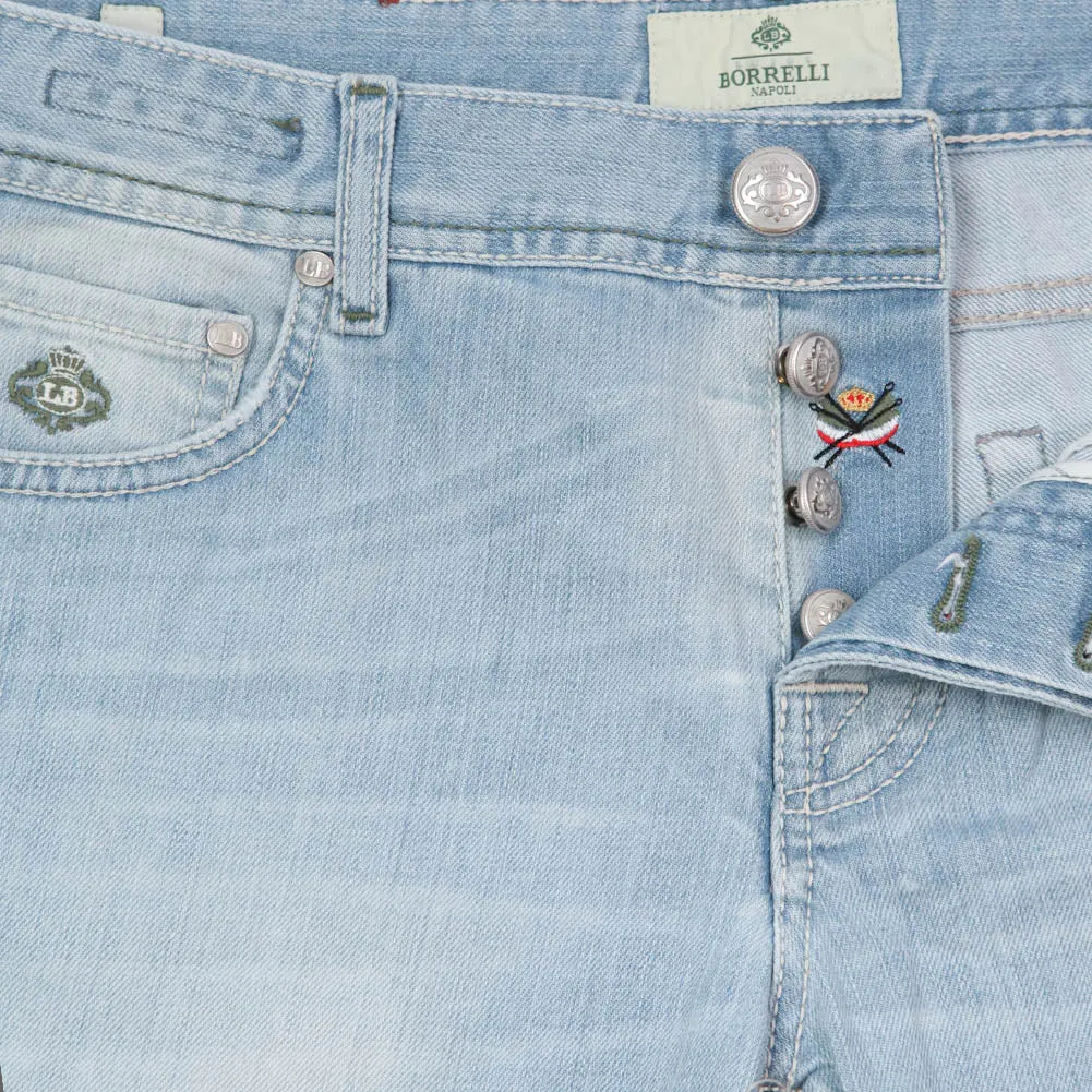 Luigi Borrelli Denim Blue Jeans - Extra Slim - 33 US / 49 EU