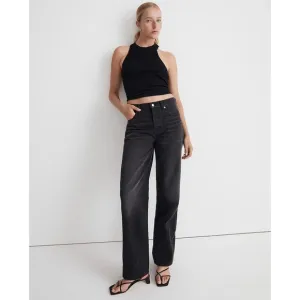 MADEWELL Black Low-Slung Straight Jeans NWT Size 32