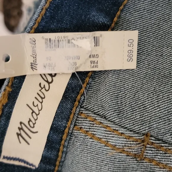 Madewell Blue High Rise Denim Shorts Size 24