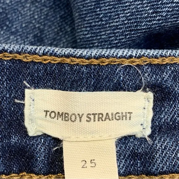 Madewell Tomboy Straight Jeans in Chaseley Wash Style #MB499 - Size 25