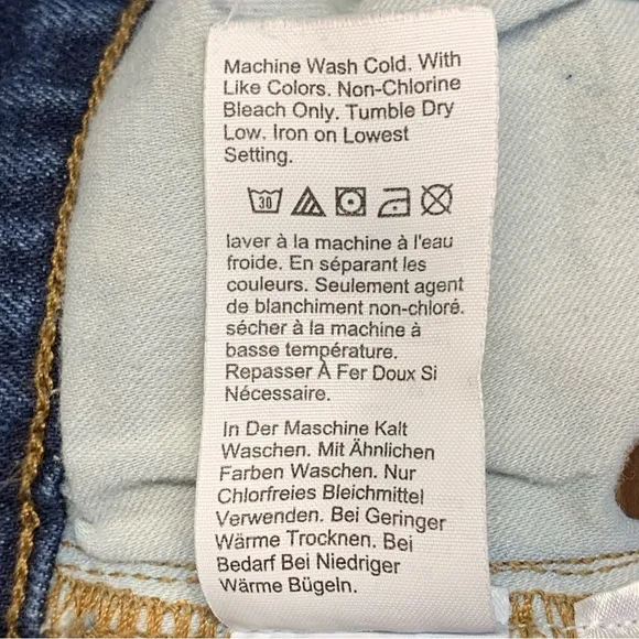 Madewell Tomboy Straight Jeans in Chaseley Wash Style #MB499 - Size 25