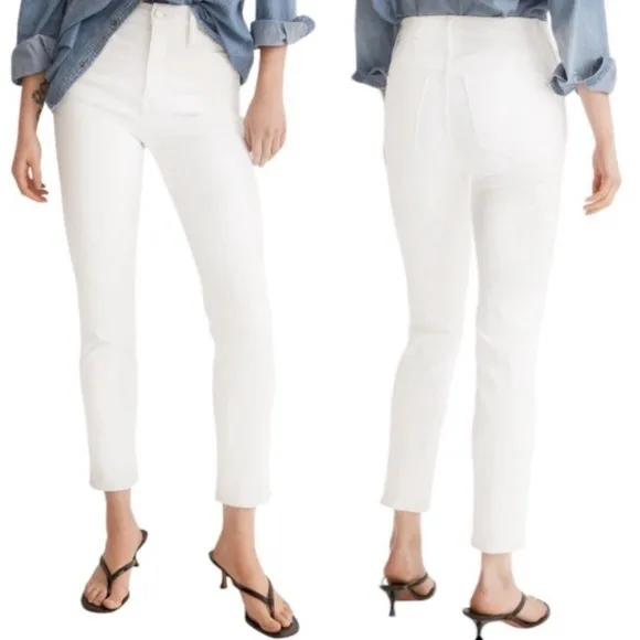 MADEWELL White Straight Jeans!