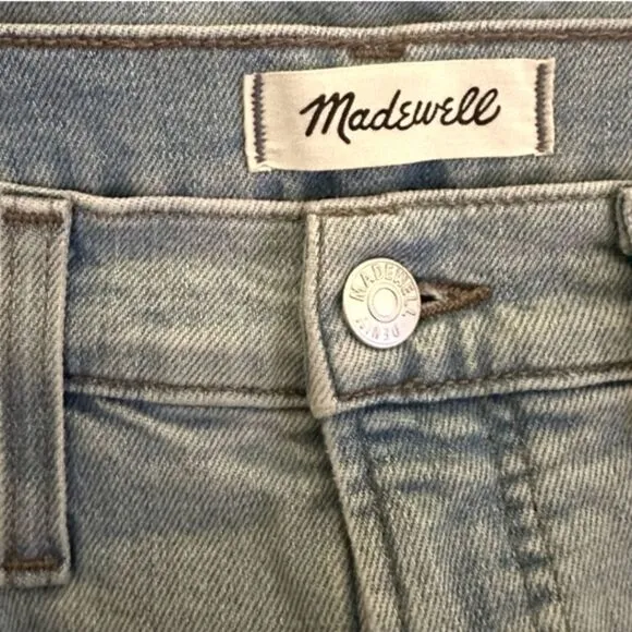 Madewell Perfect Vintage Straight Leg Distressed Jeans Danby Rip Knee Edition 27