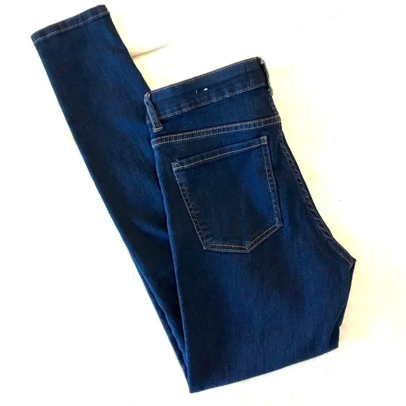 Mango Jane Straight Leg Skinny Dark Wash  Jeans size 4