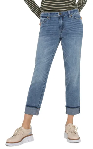 Marley Girlfriend Cuffed Jeans - Vineland