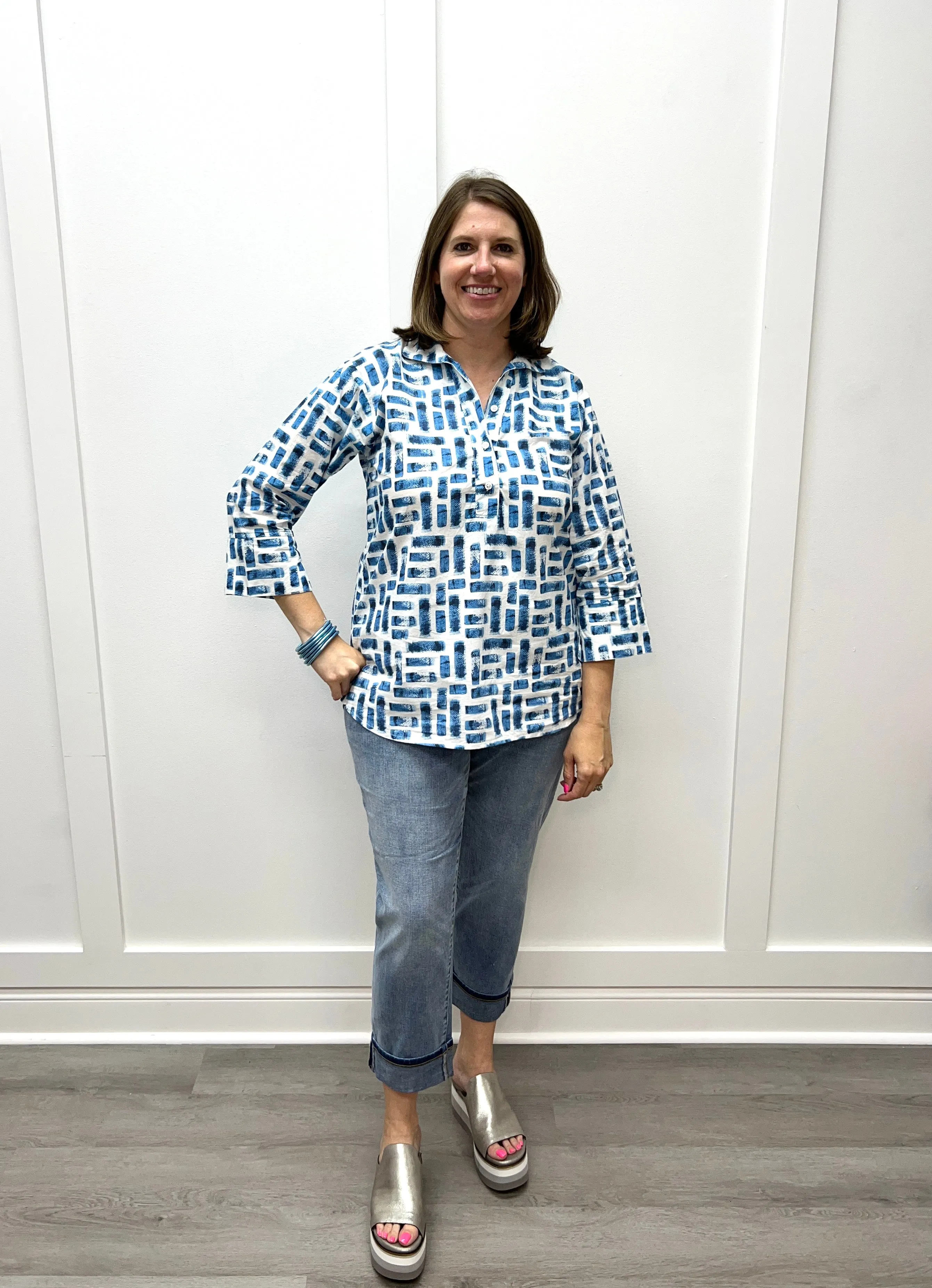 Marley Girlfriend Cuffed Jeans - Vineland
