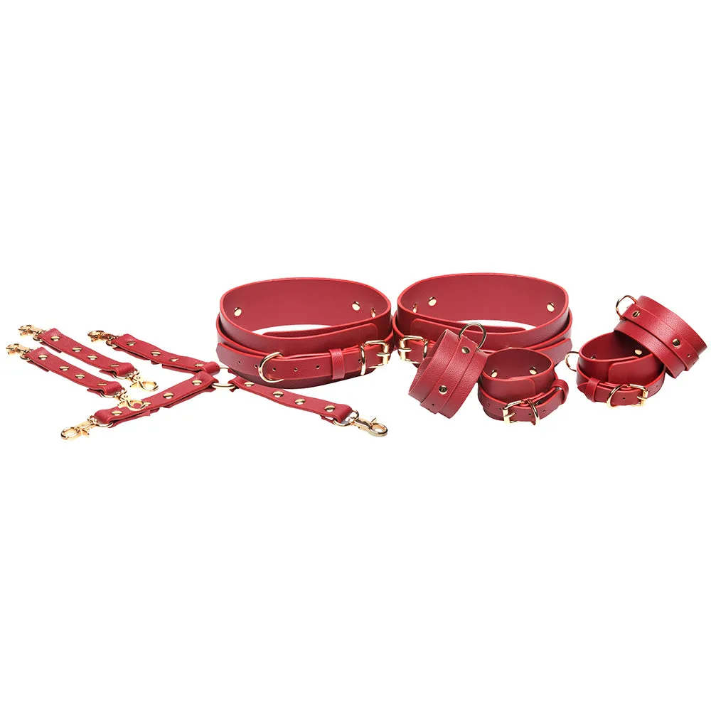 Master Series Crimson Captive Hog Tie Restraint