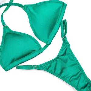 Matte Electric Green Fit Model Competition Suit