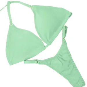 Matte Mint Fit Model Competition Suit