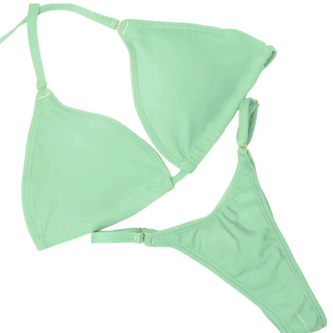 Matte Mint Fit Model Competition Suit