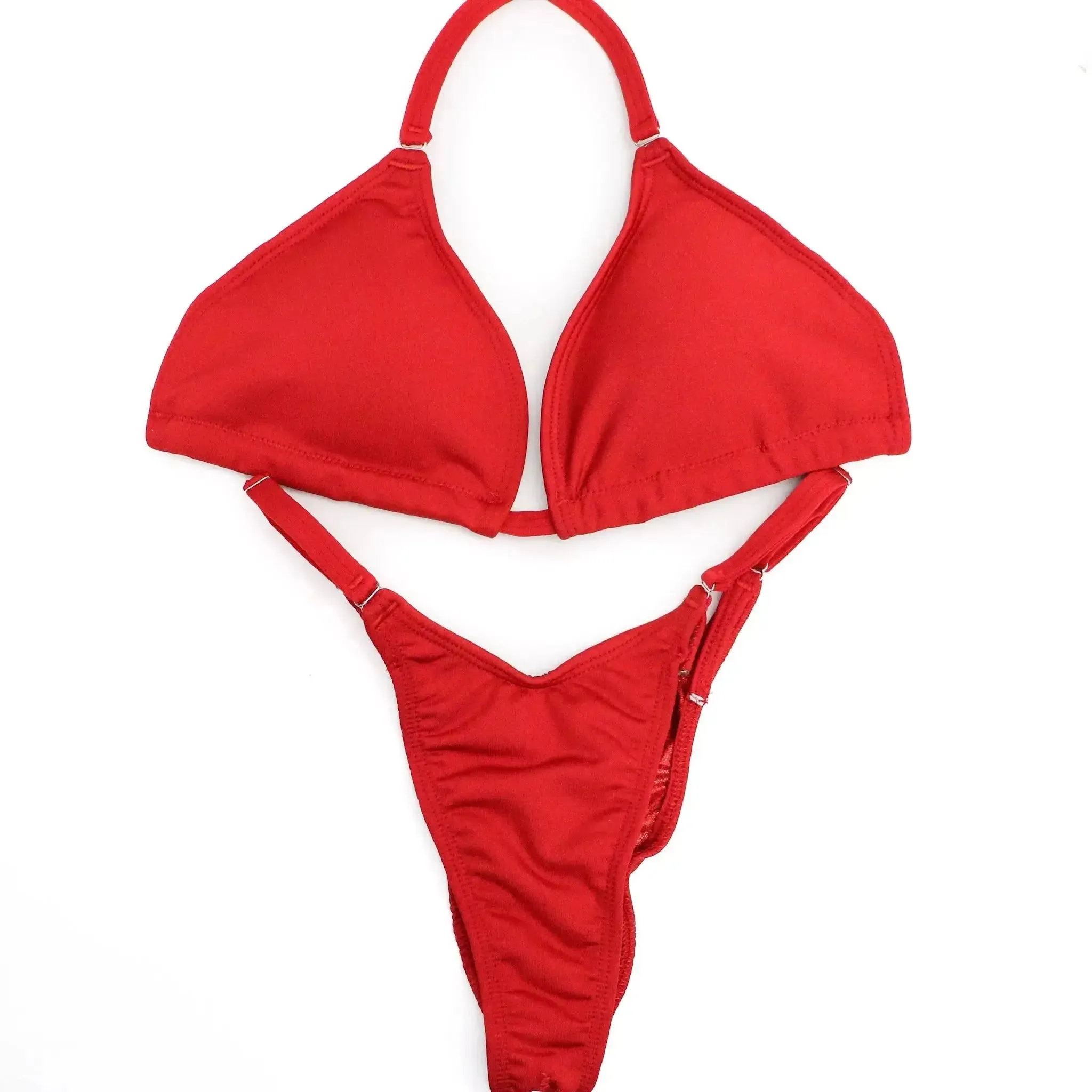 Matte Red Fit Model Competition Suit
