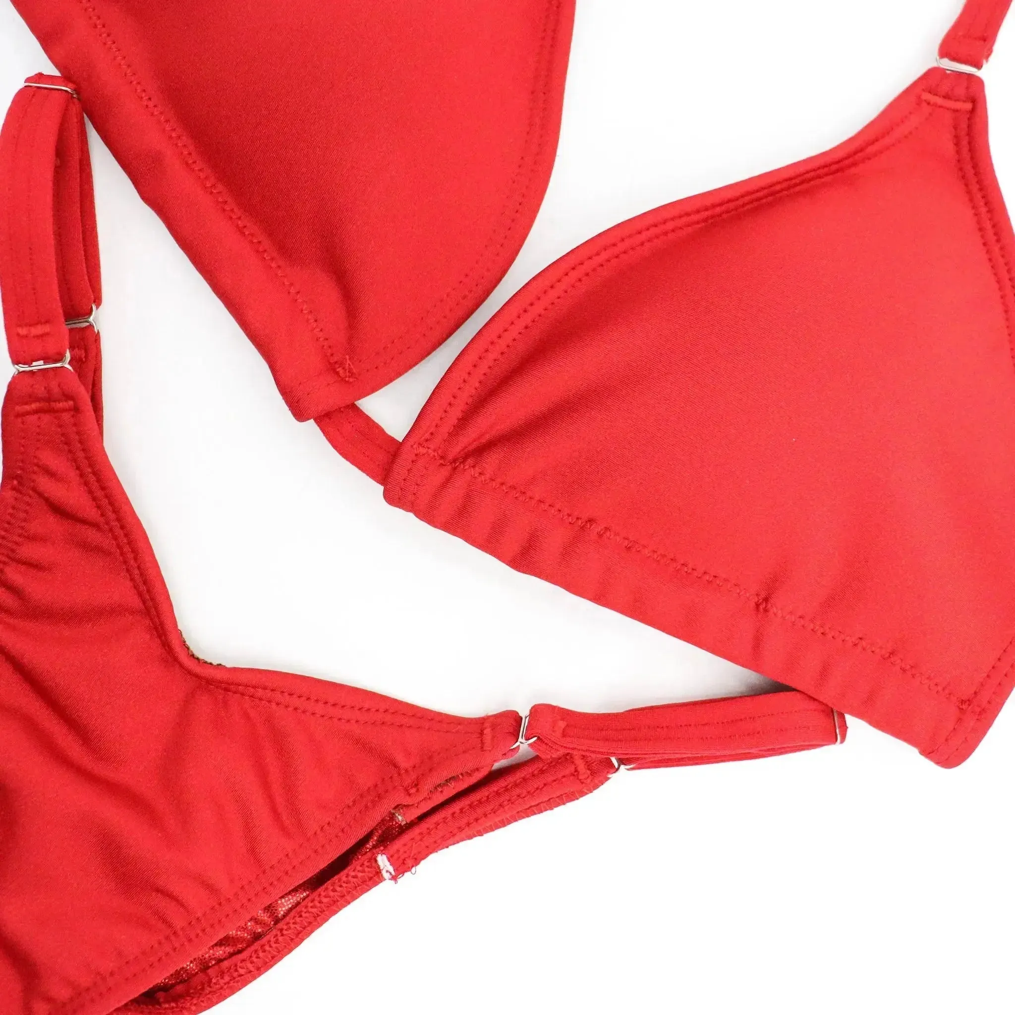 Matte Red Fit Model Competition Suit
