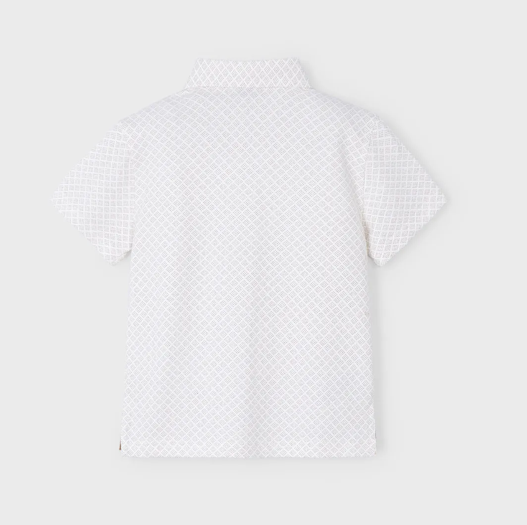 Mayoral Boy Diamond Dot Polo