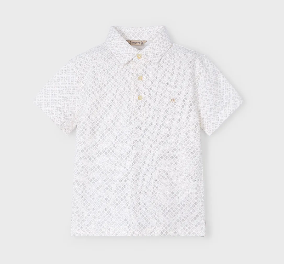 Mayoral Boy Diamond Dot Polo