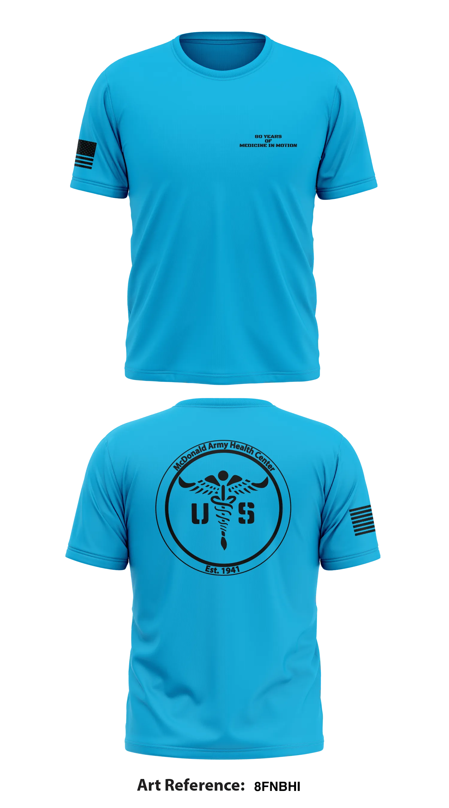 McDonald Army Health Center Store 1 Core Men's SS Performance Tee - 8FnbHi