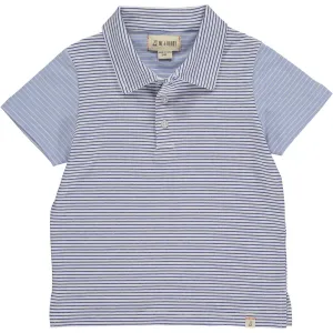 Me & Henry Halyard S/S Polo in Blue Stripe