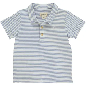 Me & Henry “Starboard” Short Sleeved Striped Polo Tee: Size 2/3 to 8/9 Years
