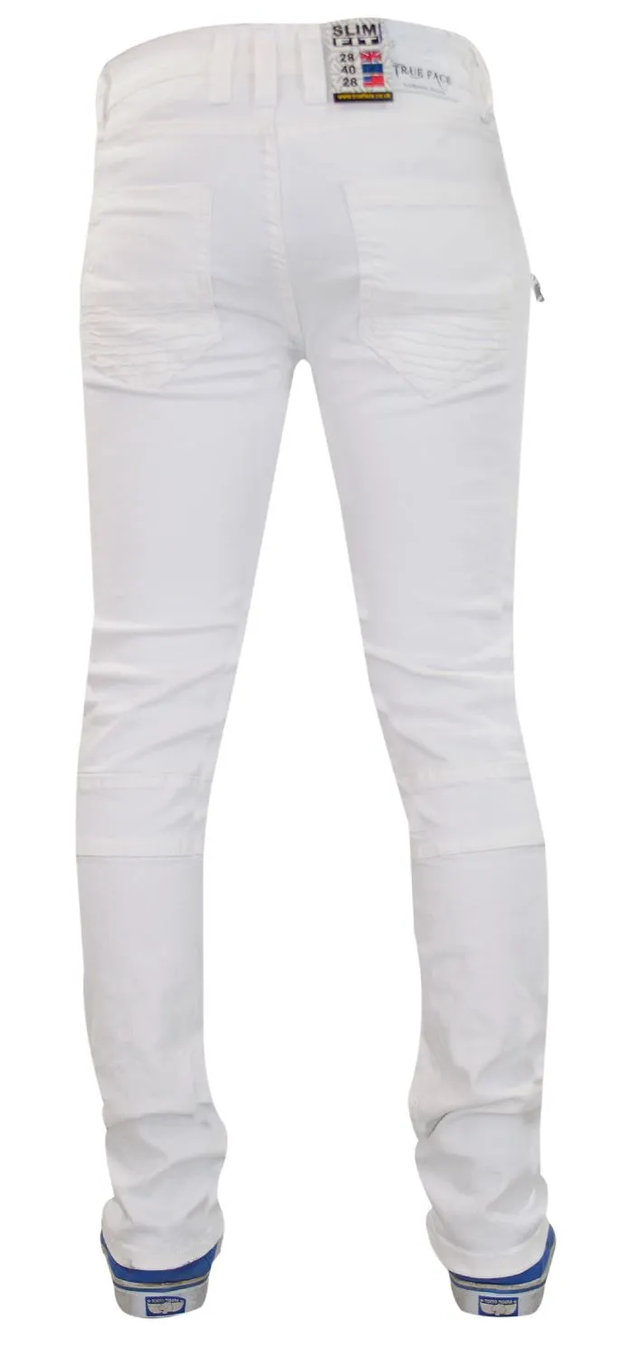Men Rip Biker-Style Denim Jeans TRF044