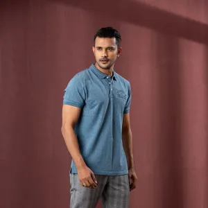 Mens Polo-Blue