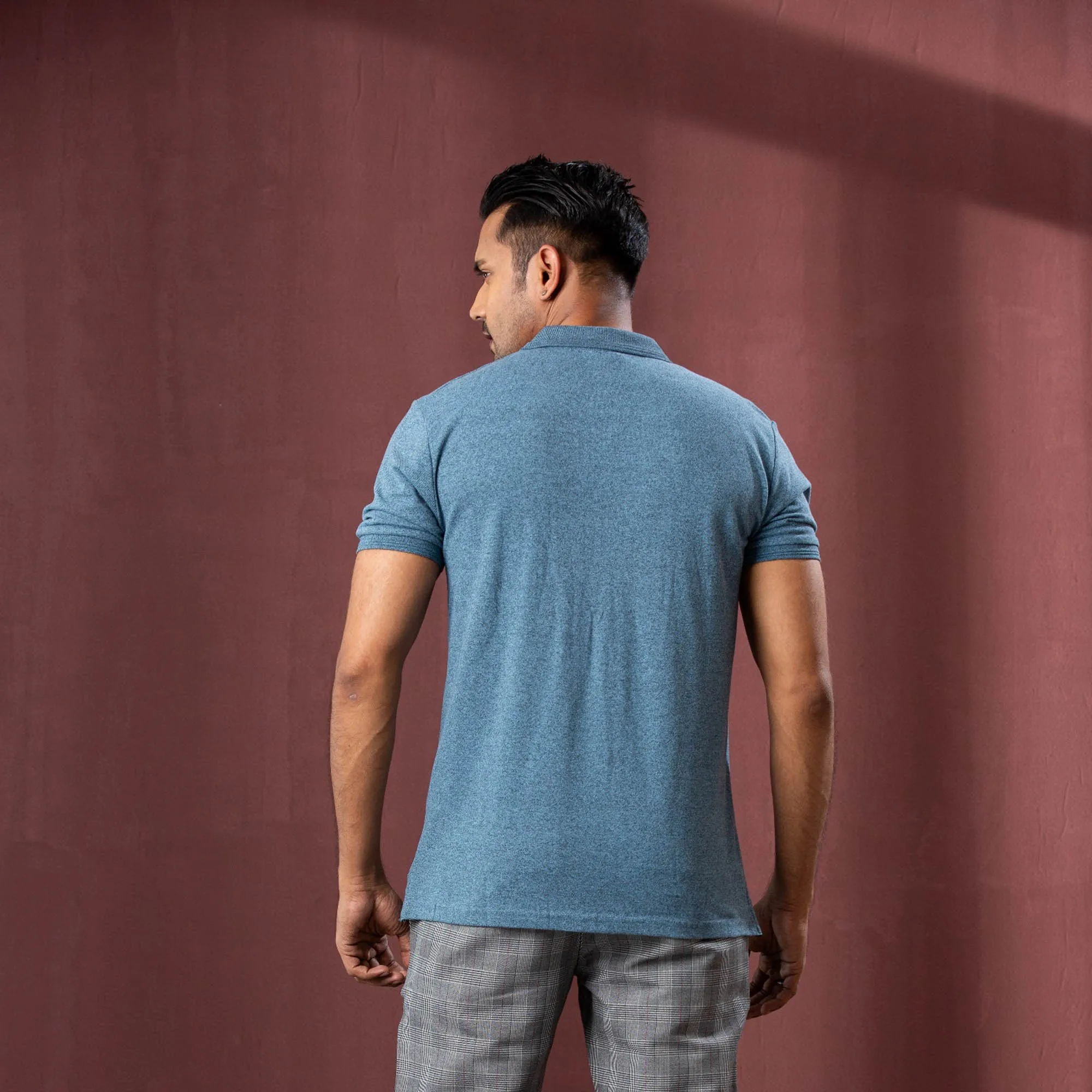 Mens Polo-Blue