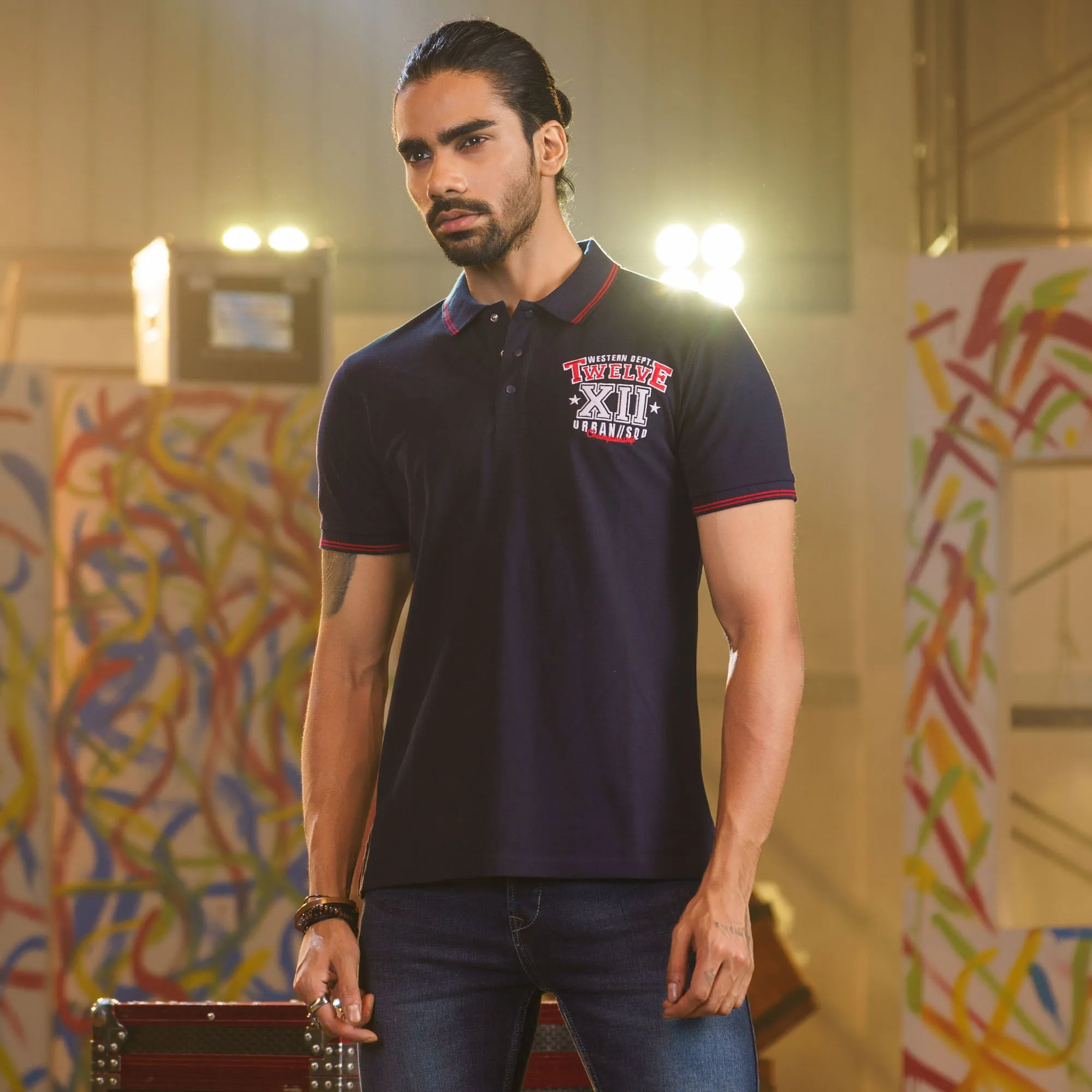 Mens Polo-Navy