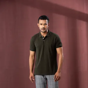 Mens Polo-Olive