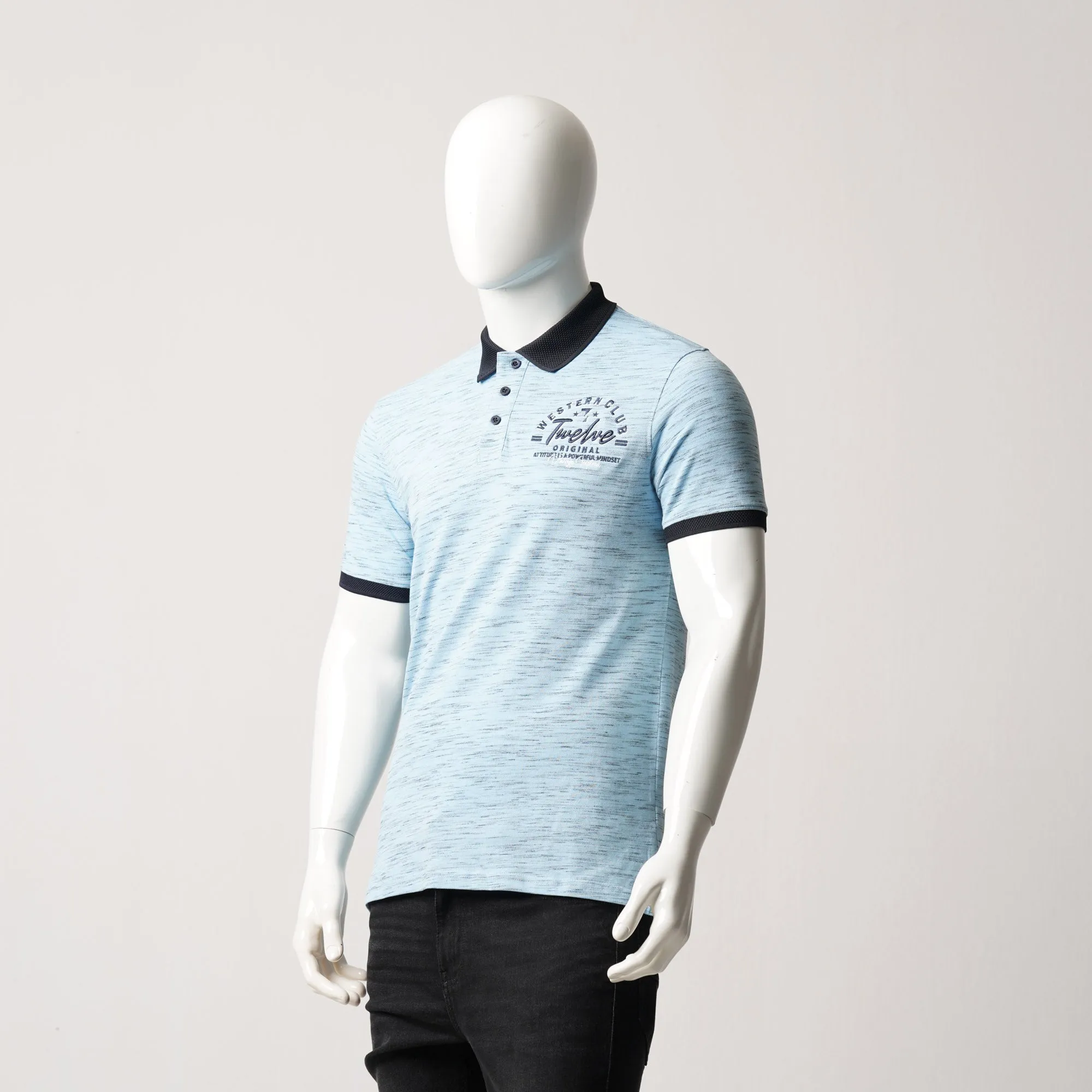 Mens Polo-Sky Blue