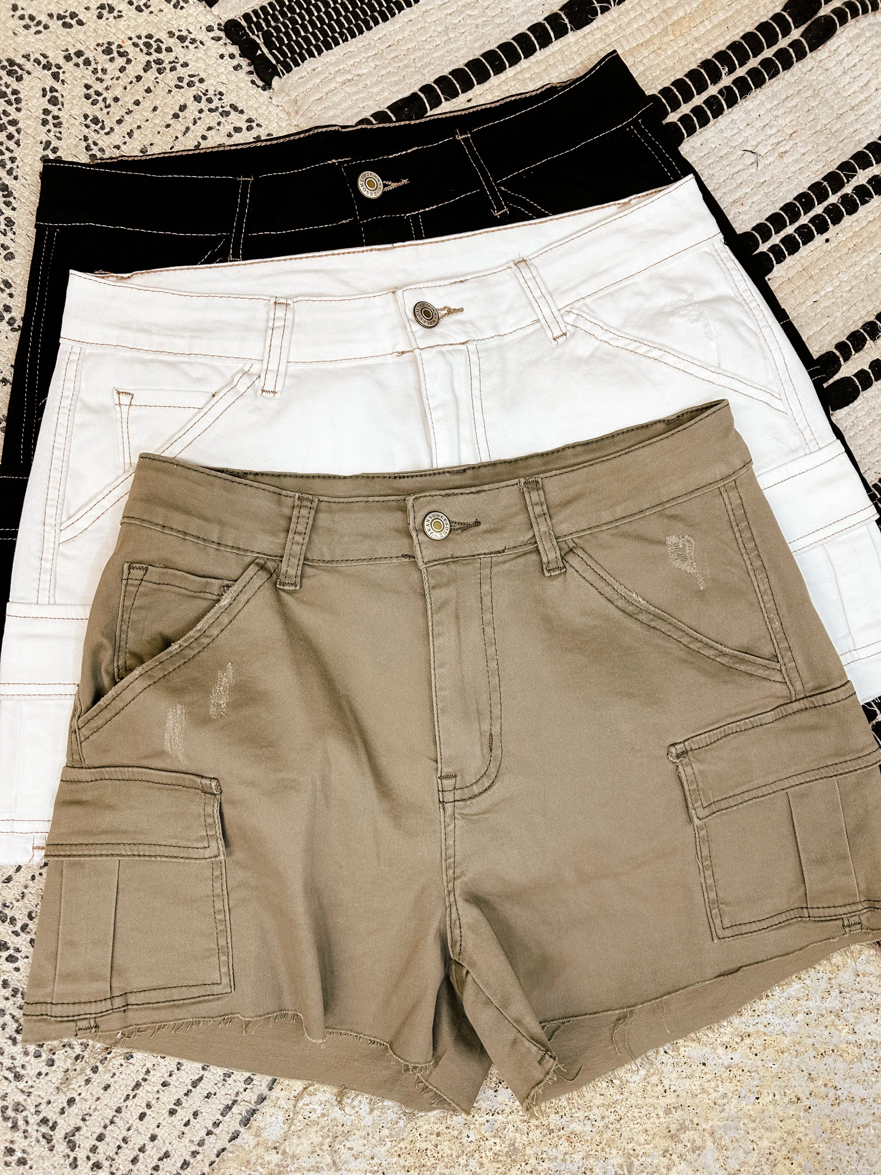 Mineral Washed Cargo Shorts