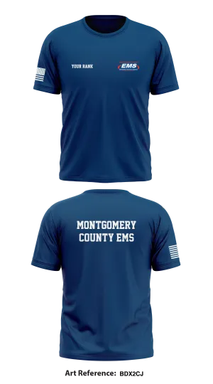 Montgomery County EMS  Store 1 Core Men's SS Performance Tee - bdx2CJ