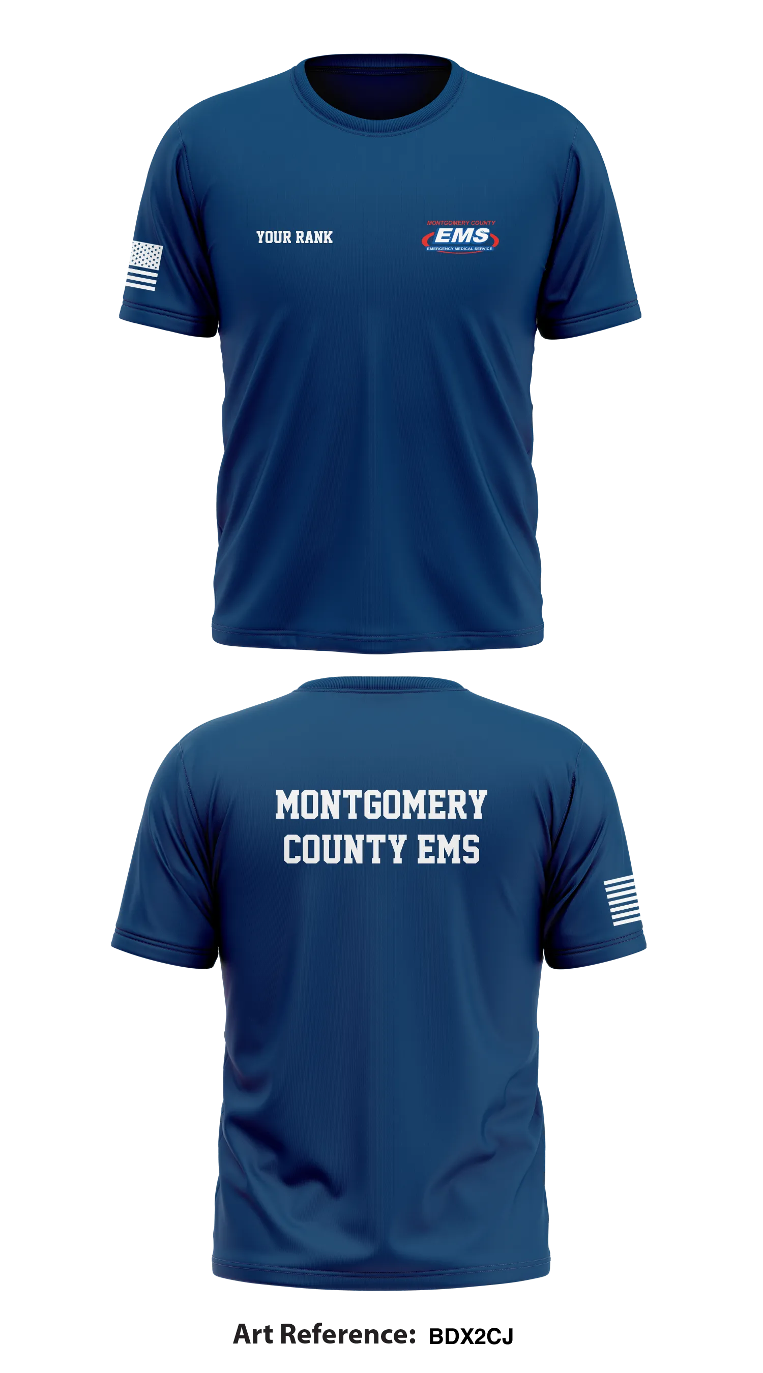 Montgomery County EMS  Store 1 Core Men's SS Performance Tee - bdx2CJ