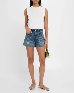 MOUSSY Lattingtown Cut-Off Denim Shorts