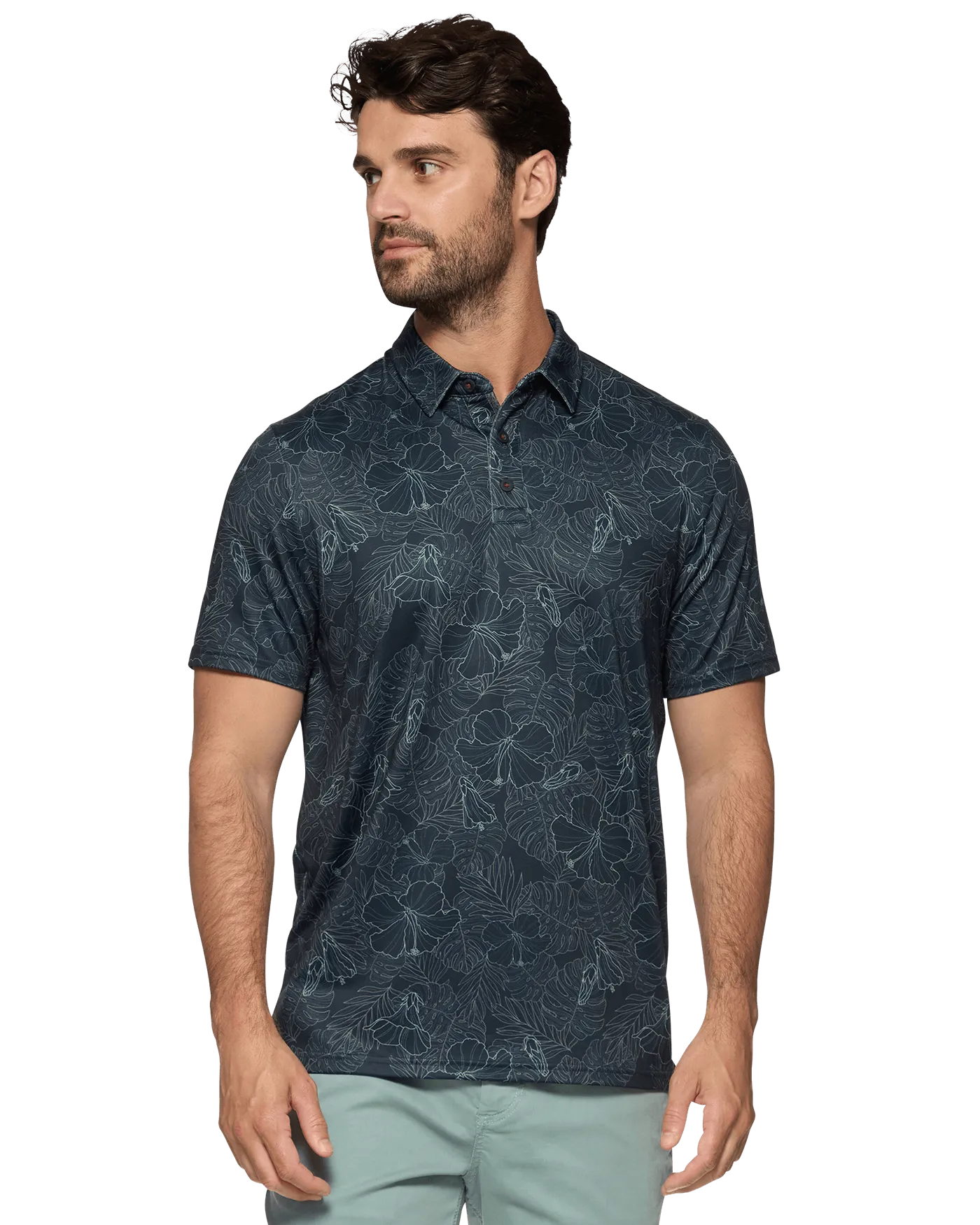 MVP MANTECA FLORAL PRINT POLO