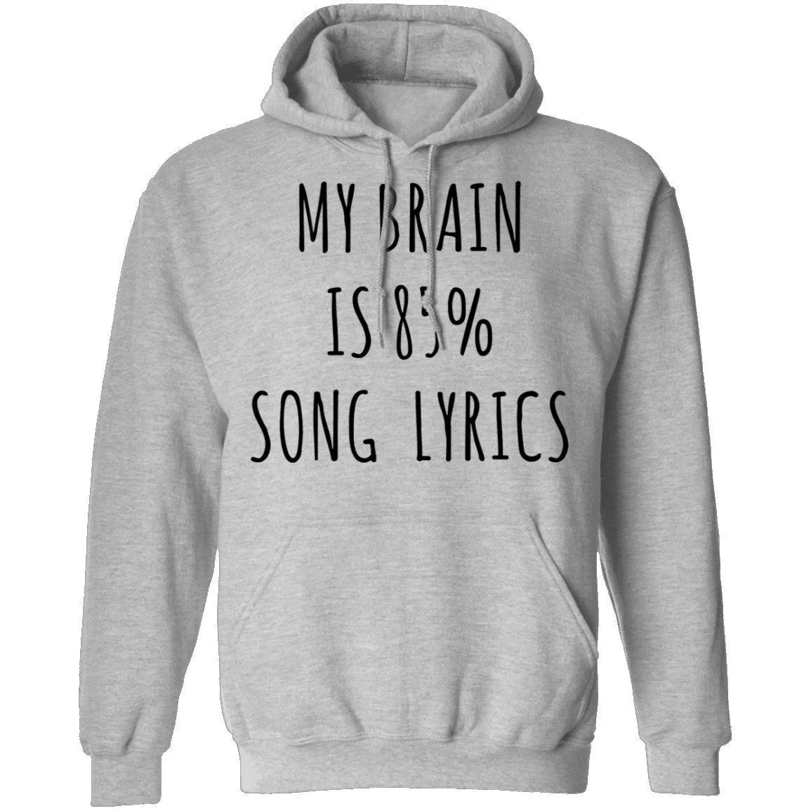 My Brain is 85% Song Lyrics T-Shirt