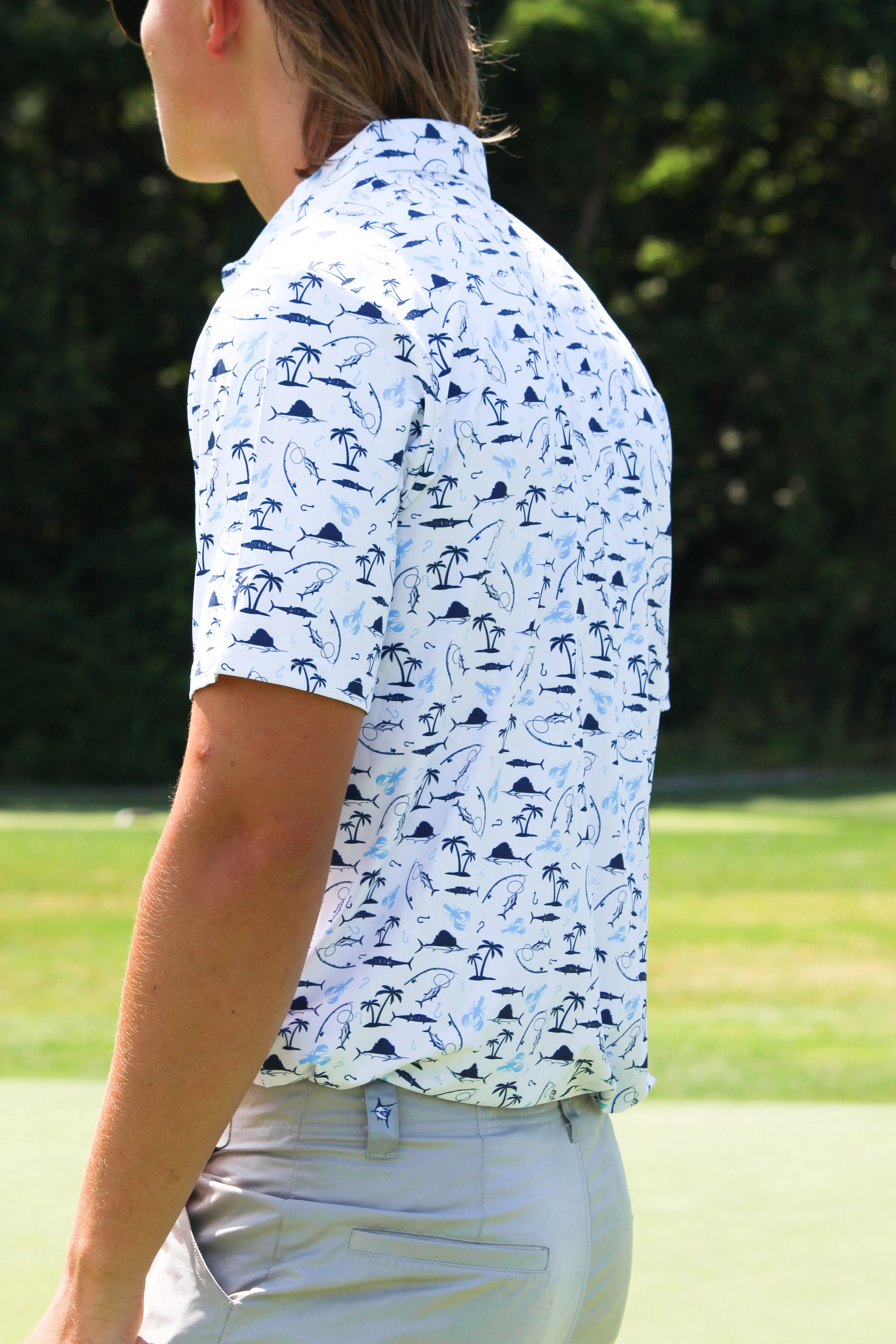 Nautical Print Polo