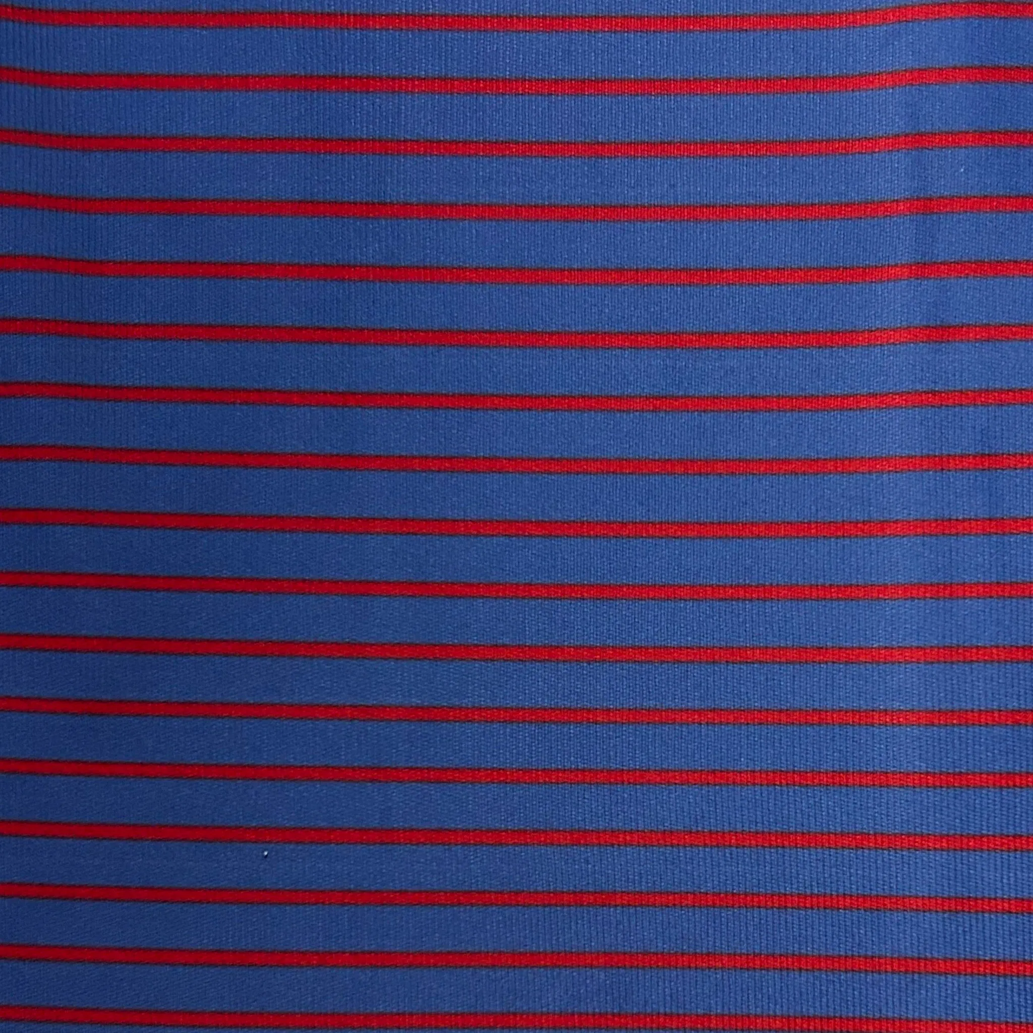 NAVY AND RED STRIPE POLO