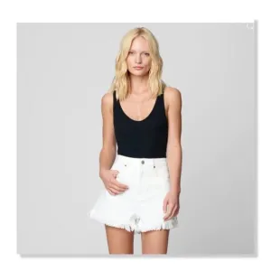 NEW! Blank NYC | Frayed Hem White Denim Shorts - size 29
