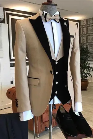 New in One Button Slim Fit Men Suits