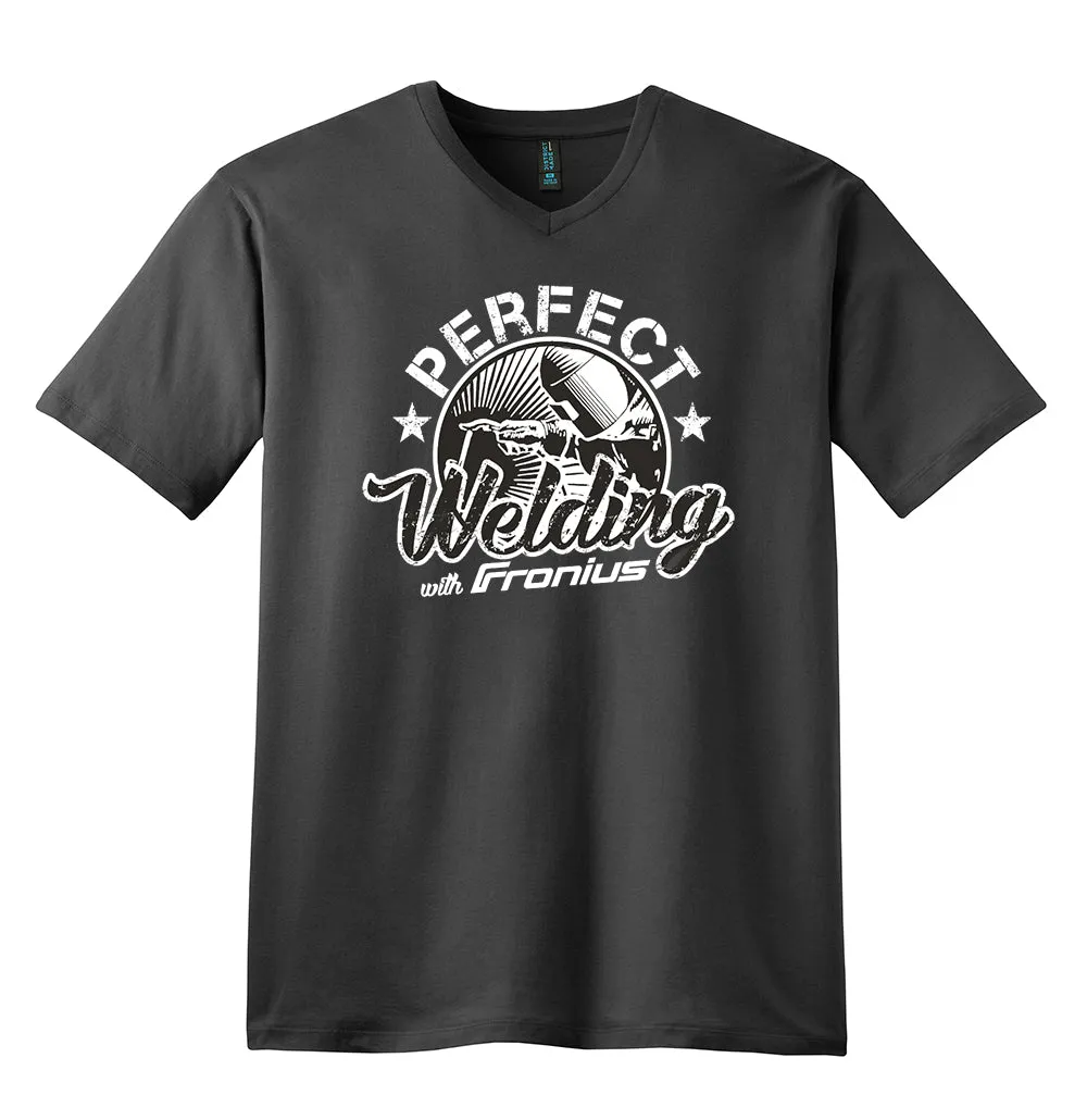 NEW!  Men's V-Neck T-Shirt with All New Fronius Design