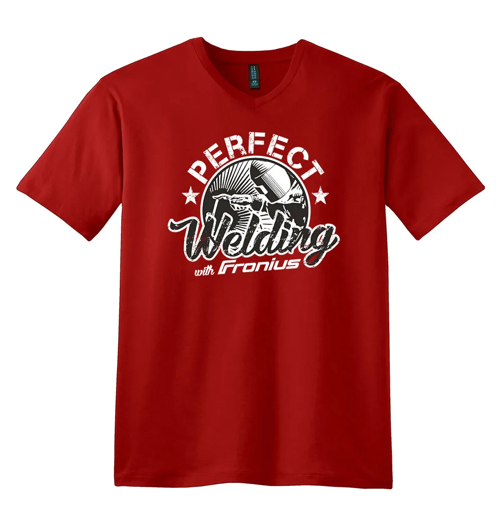 NEW!  Men's V-Neck T-Shirt with All New Fronius Design