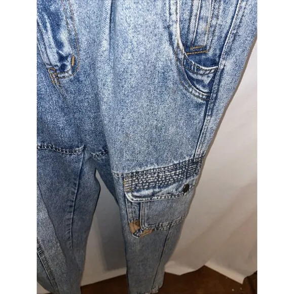 New Order Women’s Straight Jeans Size 30x30 Blue Acid Wash Streetwear Grunge