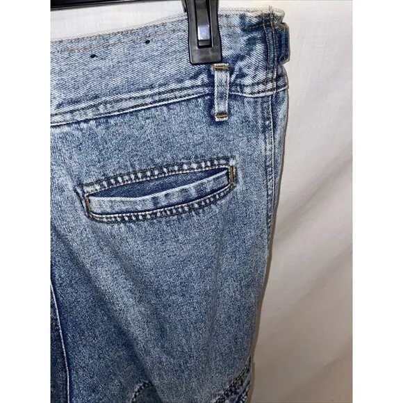 New Order Women’s Straight Jeans Size 30x30 Blue Acid Wash Streetwear Grunge