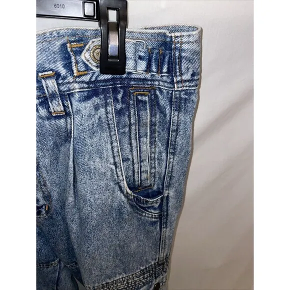New Order Women’s Straight Jeans Size 30x30 Blue Acid Wash Streetwear Grunge