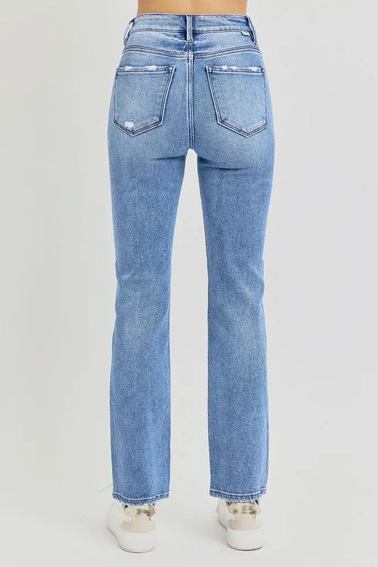 Nothing But Smiles Straight Leg Risen Jeans